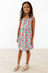 Petals in Paradise Ruffle Cross Back Dress-Mila & Rose ®