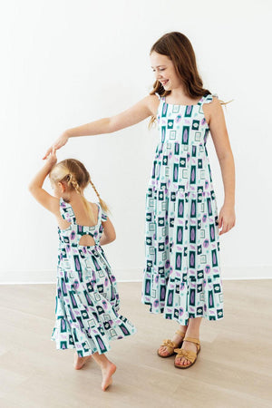 Surfer Girl Ruffle Maxi Dress-Mila & Rose ®