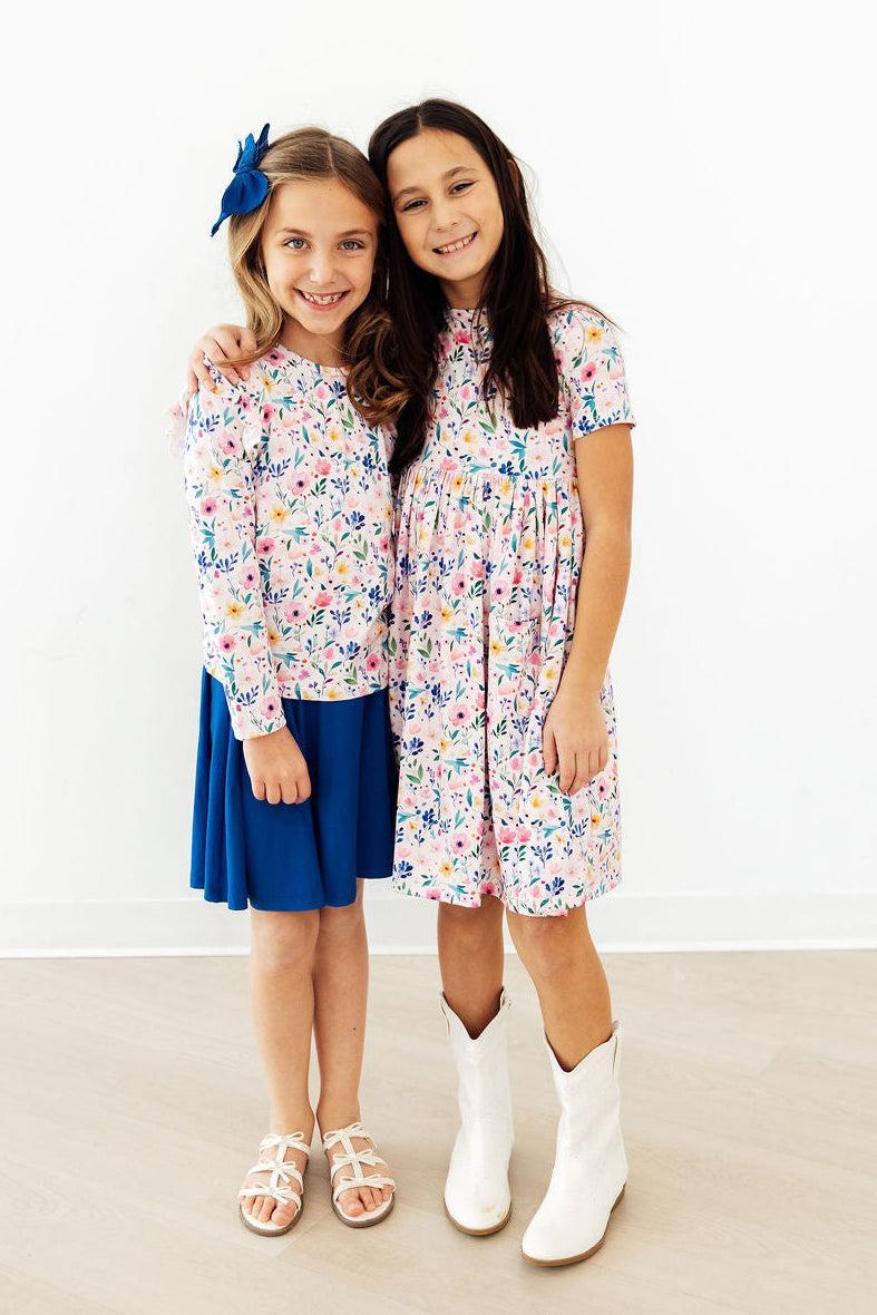 Morning Meadows S/S Pocket Twirl Dress-Mila & Rose ®