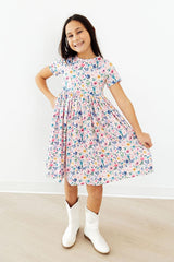 Morning Meadows S/S Pocket Twirl Dress-Mila & Rose ®