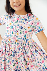 Morning Meadows S/S Pocket Twirl Dress-Mila & Rose ®