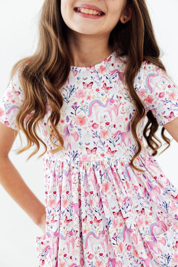 Whimsical Woods S/S Pocket Twirl Dress-Mila & Rose ®