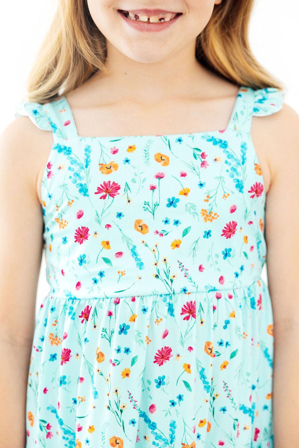 Bluebell Breeze Ruffle Maxi Dress-Mila & Rose ®