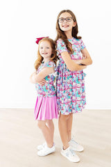 Time To Purr-ty S/S Ruffle Tee-Mila & Rose ®