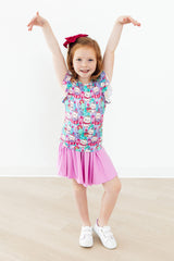 Time To Purr-ty S/S Ruffle Tee-Mila & Rose ®