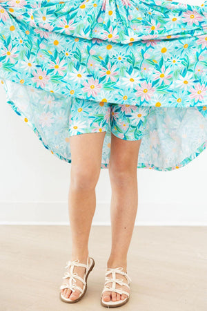 Preppy Daisies Twirl Shorts-Mila & Rose ®