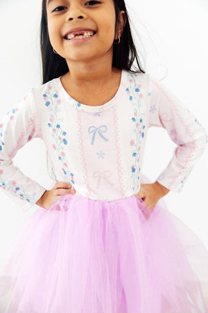 Blush & Blooms L/S Tutu Dress-Mila & Rose ®
