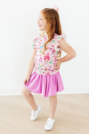 Princess & the Froggie S/S Ruffle Tee-Mila & Rose ®