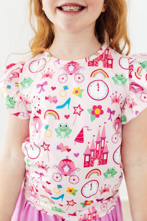 Princess & the Froggie S/S Ruffle Tee-Mila & Rose ®