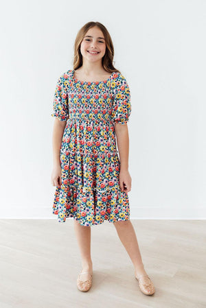 Beautiful Blossoms Smocked Ruffle Dress-Mila & Rose ®