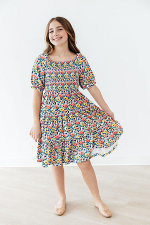 Beautiful Blossoms Smocked Ruffle Dress-Mila & Rose ®