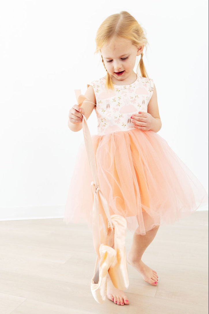 Girls' Blush Ballet Tank Tutu Dress Size: 5/6 By Mila & Rose