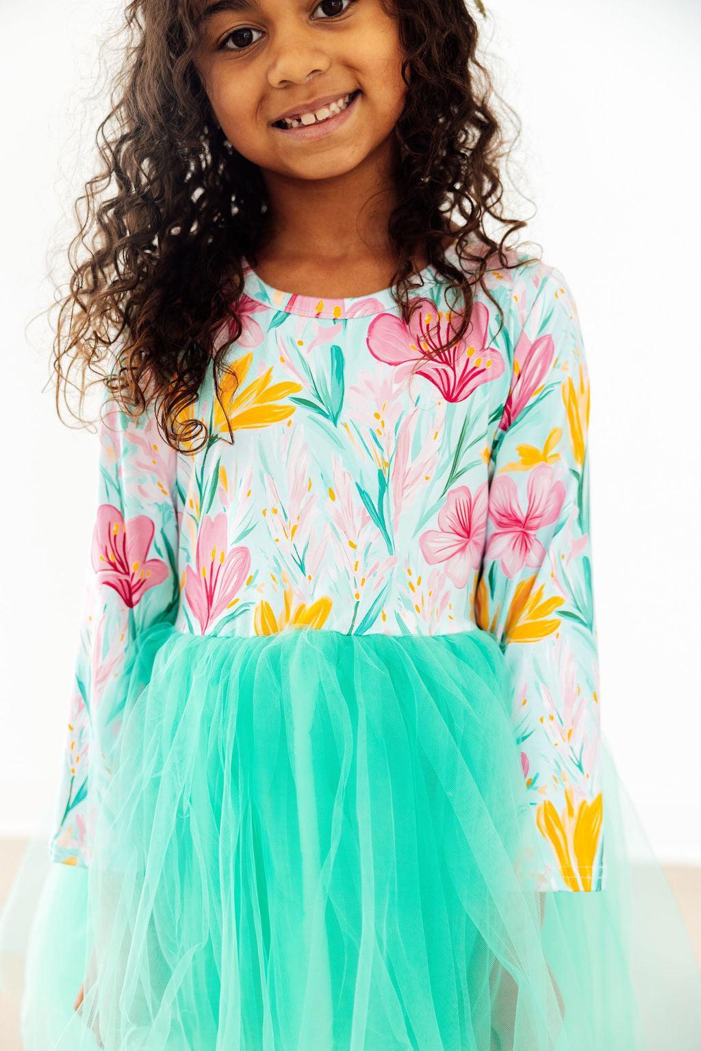 Sweet Pea L/S Tutu Dress-Mila & Rose ®
