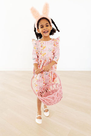 Daisy Ducklings 3/4 Sleeve Ruffle Twirl Dress-Mila & Rose ®