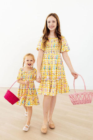 Easter Picnic Smocked Ruffle Dress-Mila & Rose ®