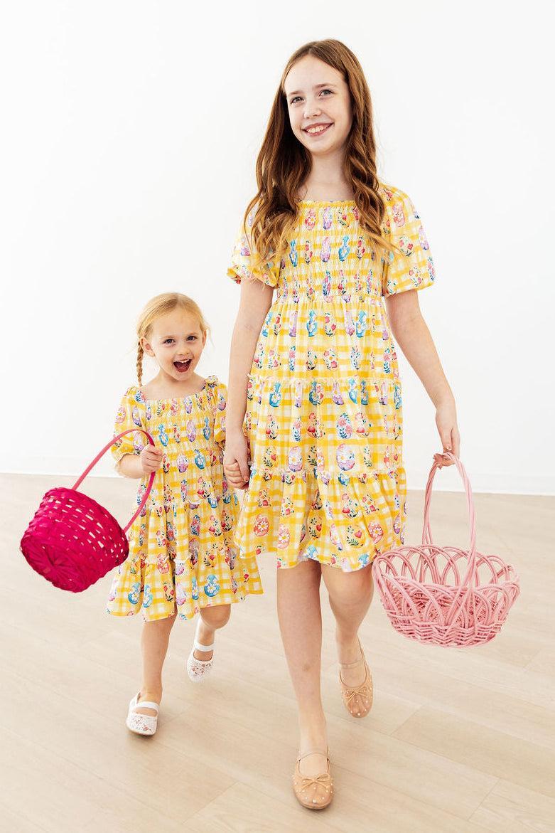 smocked easter dress Easter Picnic Smocked Ruffle Dress