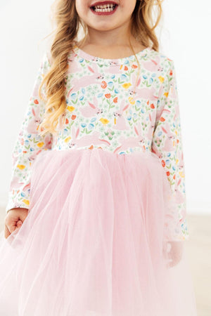 Bunny Hop L/S Tutu Dress-Mila & Rose ®