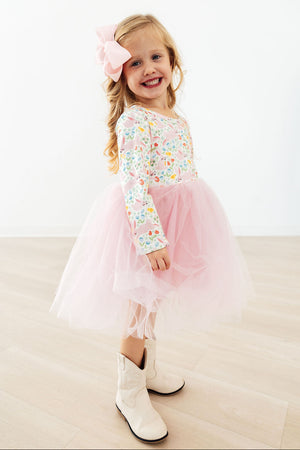 Bunny Hop L/S Tutu Dress-Mila & Rose ®