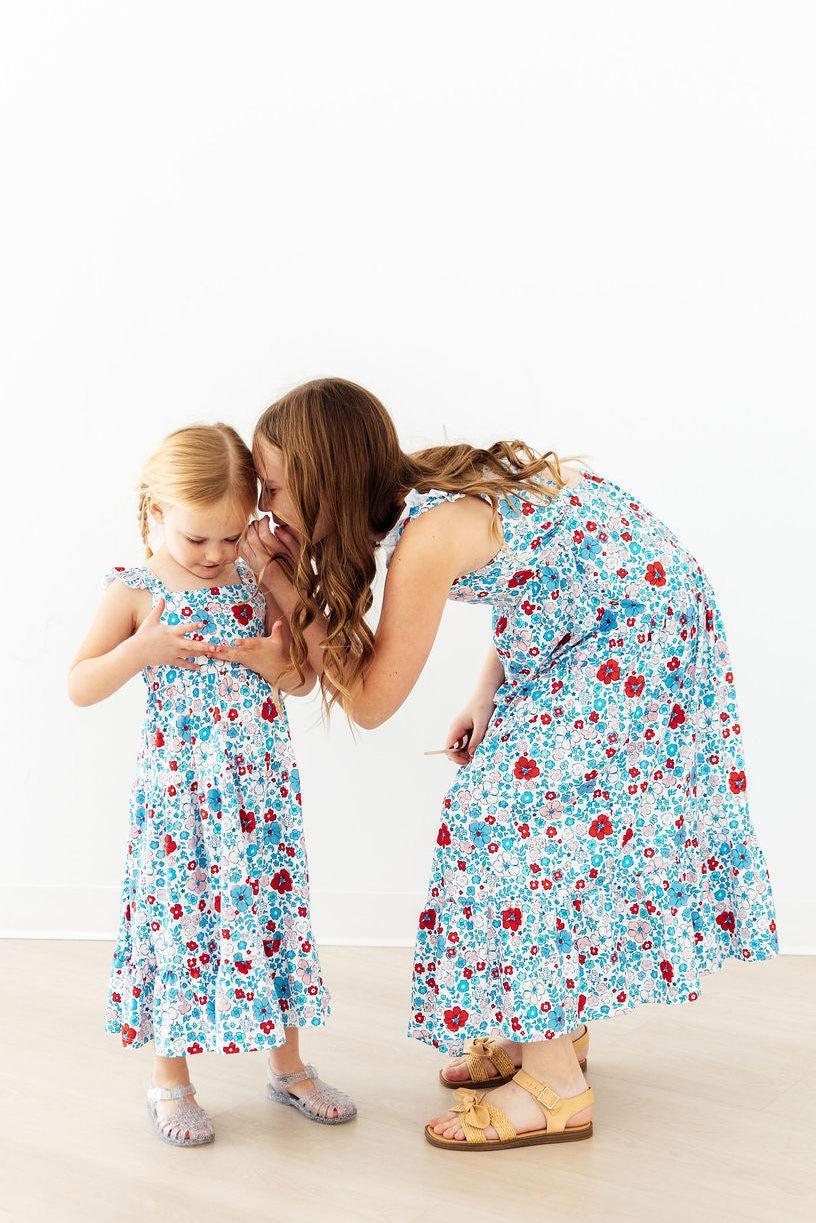 patriotic maxi dress Girls' Petals Ruffle Size: 5/6 By Mila & Rose Size:32 Regular BrightlyHer Plus Short Sleeve breathability and flexibility Youth Girl