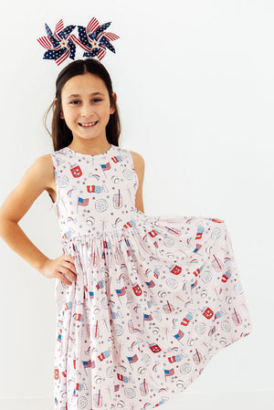 (S) Born in the USA Tank Twirl Dress-Mila & Rose ®