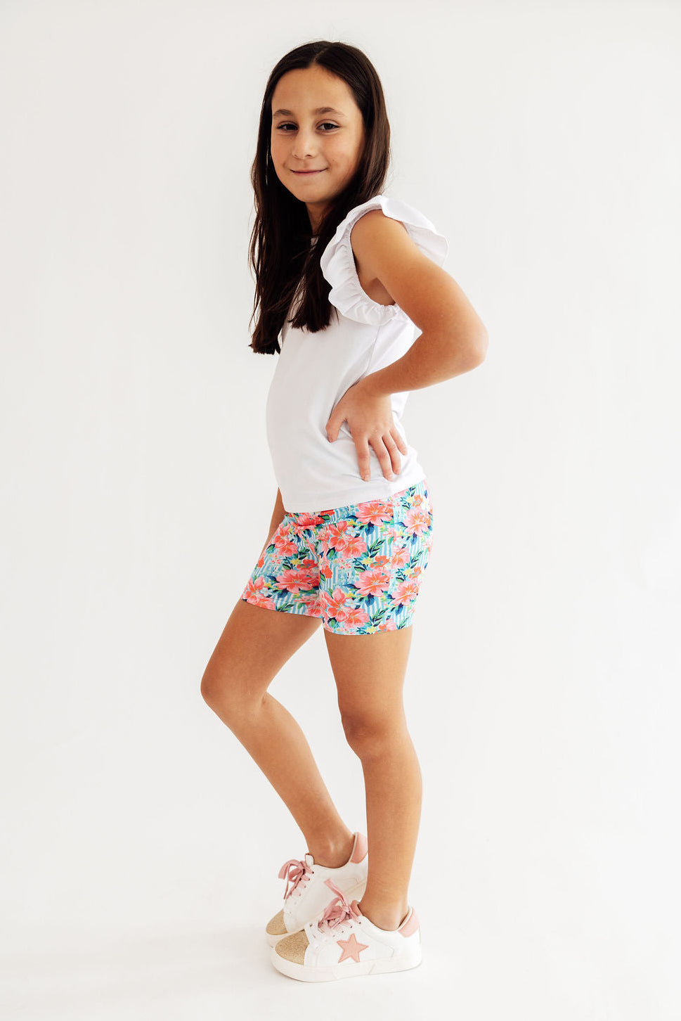 Petals in Paradise Twirl Shorts-Mila & Rose ®