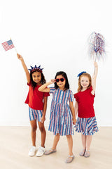 All-American Girl S/S Pocket Twirl Dress-Mila & Rose ®