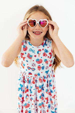 Little Miss Liberty Tank Twirl Dress-Mila & Rose ®