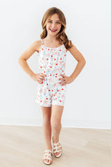 Red, White, & Sweet Strappy Play Romper-Mila & Rose ®