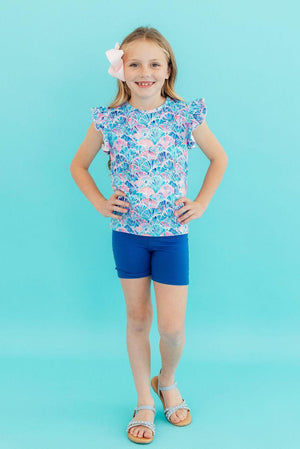 Seaside Shells S/S Ruffle Tee-Mila & Rose ®