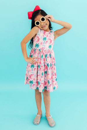 Pink Gator-ade Tank Twirl Dress-Mila & Rose ®