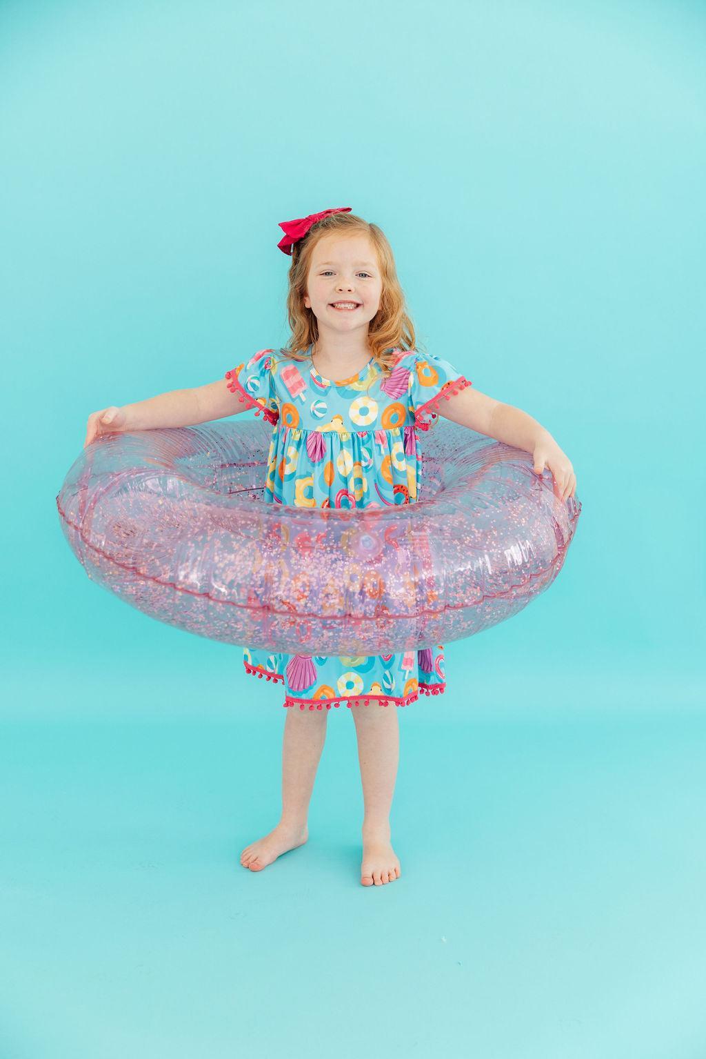 Fun Floaties Pom Pom Dress-Mila & Rose ®