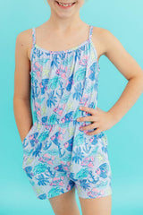 Ocean Harbor Strappy Play Romper-Mila & Rose ®