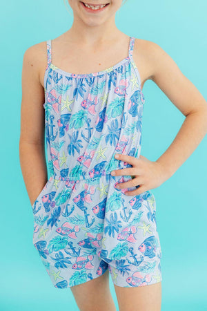 Ocean Harbor Strappy Play Romper-Mila & Rose ®