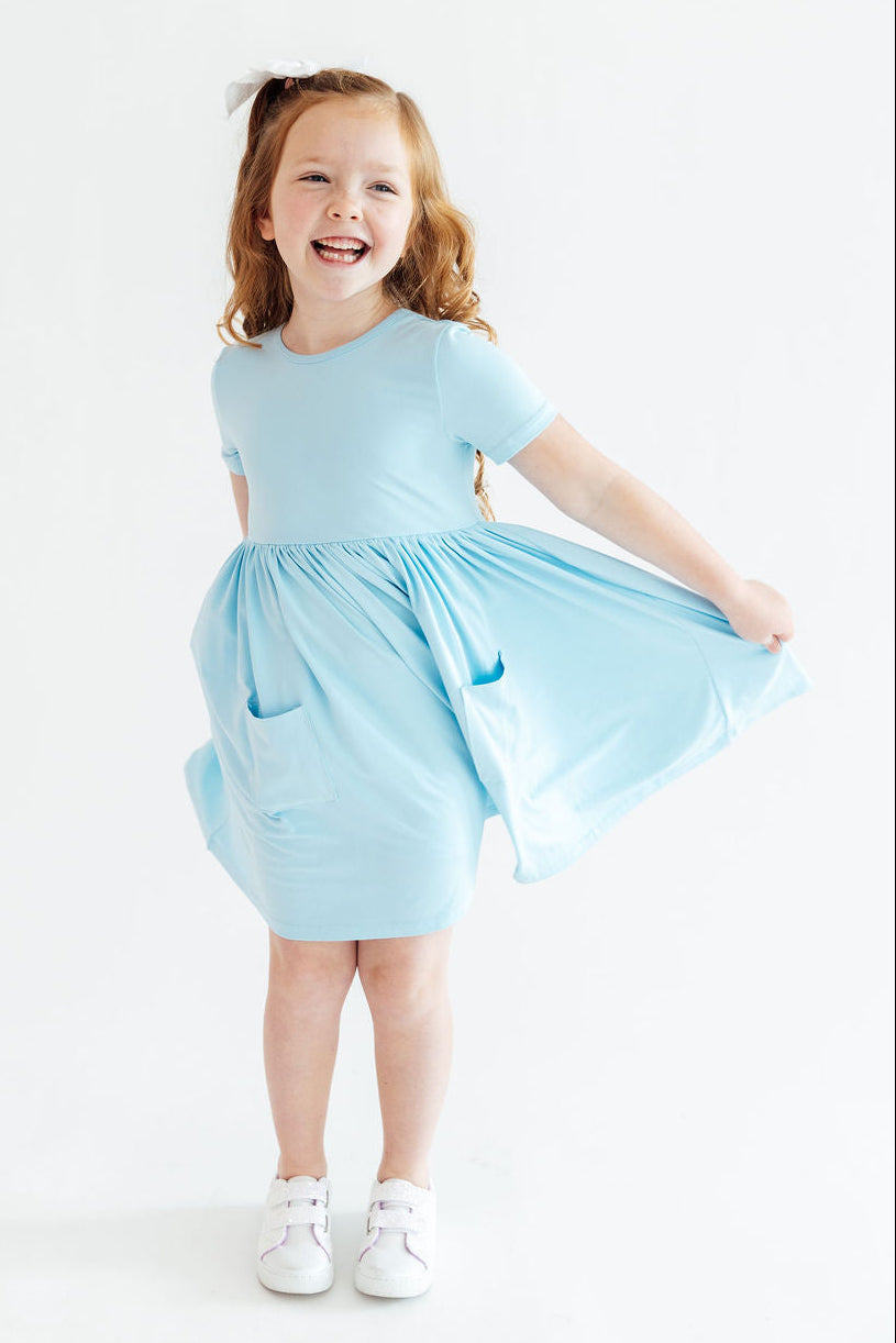 Bluebird S/S Pocket Twirl Dress-Mila & Rose ®