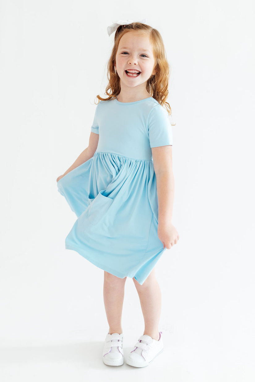 Bluebird S/S Pocket Twirl Dress-Mila & Rose ®