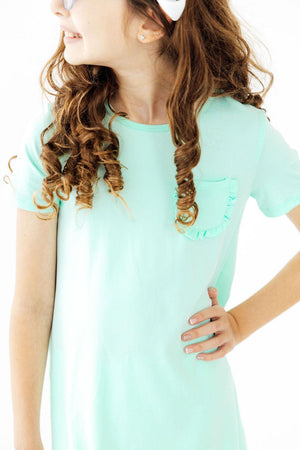 Pastel Green T-Shirt Dress-Mila & Rose ®
