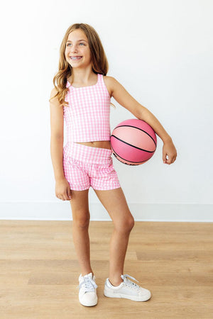 Go-Getter Gingham Active Tank Top-Mila & Rose ®