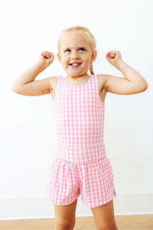 Go-Getter Gingham Active Romper-Mila & Rose ®