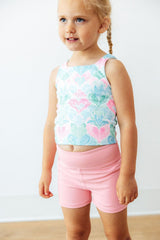 Preppy Pink Active Shorty Shorts-Mila & Rose ®