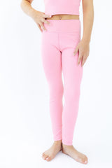 (V) Preppy Pink Active Legging-Mila & Rose ®