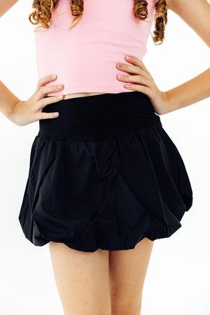 Balanced Black Active Bubble Skort-Mila & Rose ®