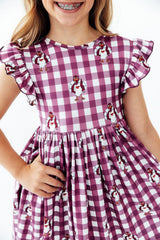 Virginia Tech Plaid Hokie Flutter Twirl Dress-Mila & Rose ®
