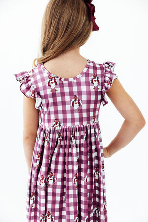 Virginia Tech Plaid Hokie Flutter Twirl Dress-Mila & Rose ®