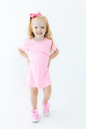 Bubblegum Pink T-Shirt Dress-Mila & Rose ®