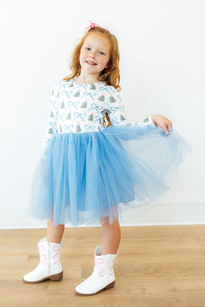 Coquette Christmas L/S Tutu Dress-Mila & Rose ®