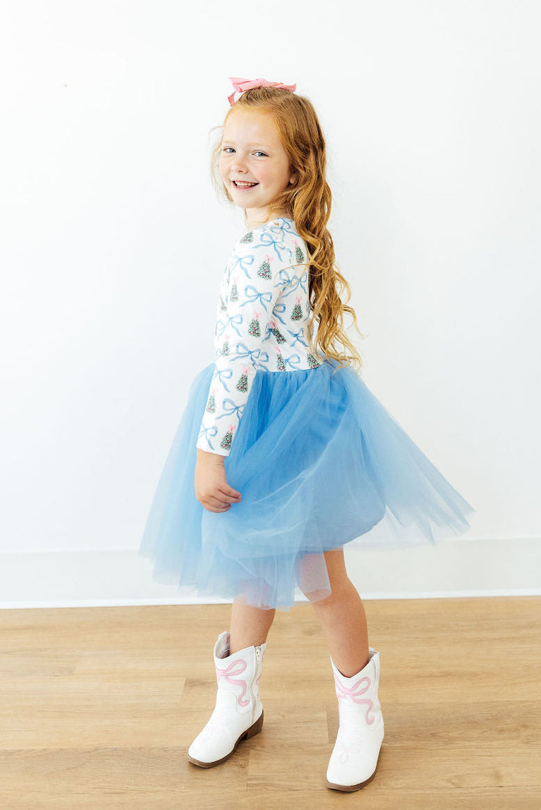 Coquette Christmas L/S Tutu Dress-Mila & Rose ®