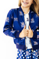 Montana State University Blue Bobcat Satin Jacket-Mila & Rose ®