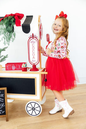 Deck the Halls L/S Tutu Dress-Mila & Rose ®