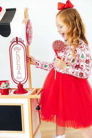 Deck the Halls L/S Tutu Dress-Mila & Rose ®