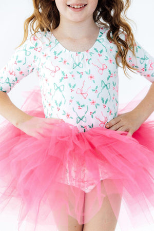 Bows & Mistletoe 3/4 Tutu Leotard-Mila & Rose ®